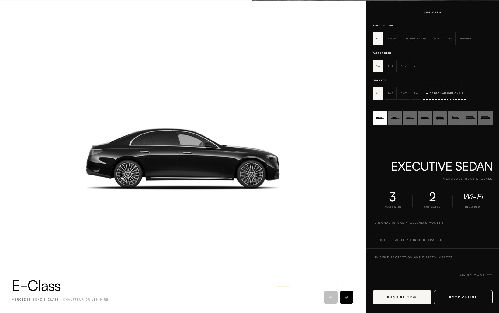Aperçu du site Chauffeur privé haut de gamme · Paris